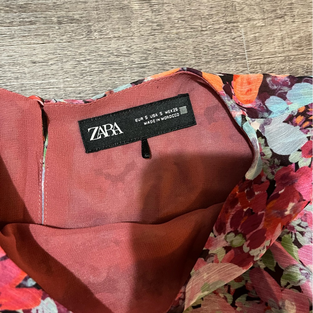 ZARA floral mini dress - Picture 6 of 9